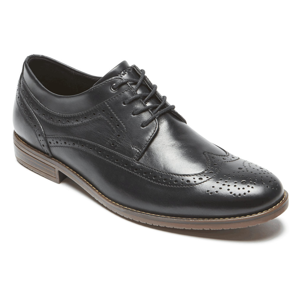 Oxfords Rockport Homem Pretas - Style Purpose 3 Wingtip - 04739ENKF